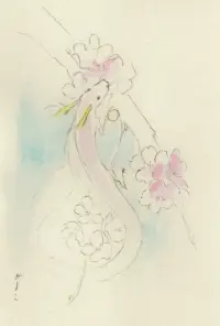 桜の花の龍